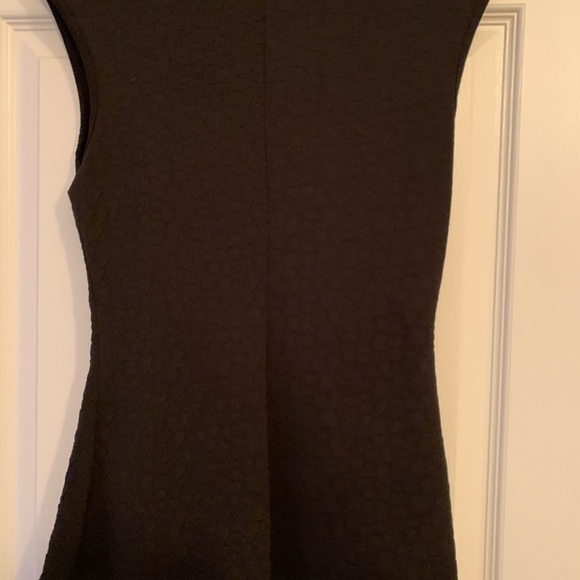 Black textured peplum top - Picture 4 of 5